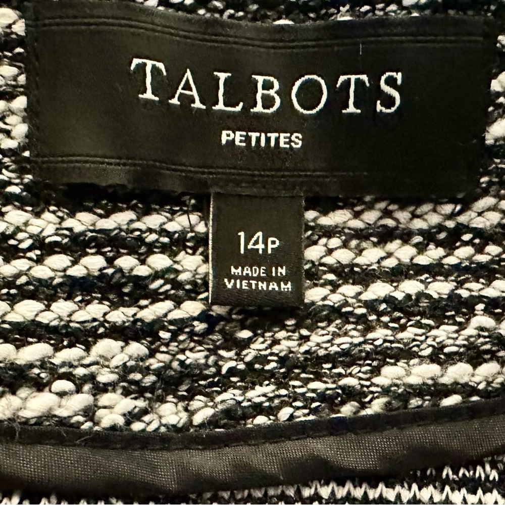 Designed By Talbots!!! Like New Beautiful Black/W… - image 3